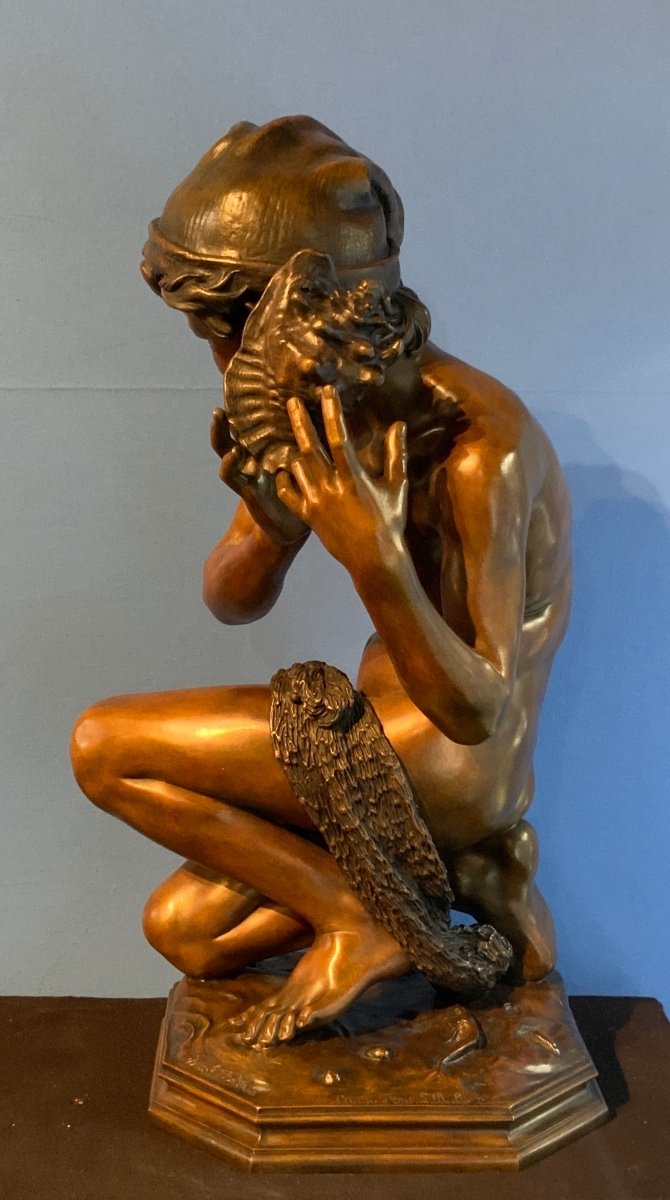 Bronze Carpeaux Neapolitan Fisherman Susse-photo-3
