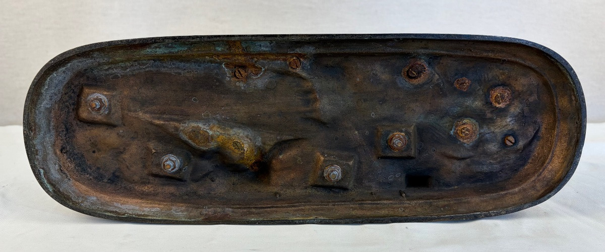 Bronze Lenordez Horse Dog Hunting Trophy -photo-6