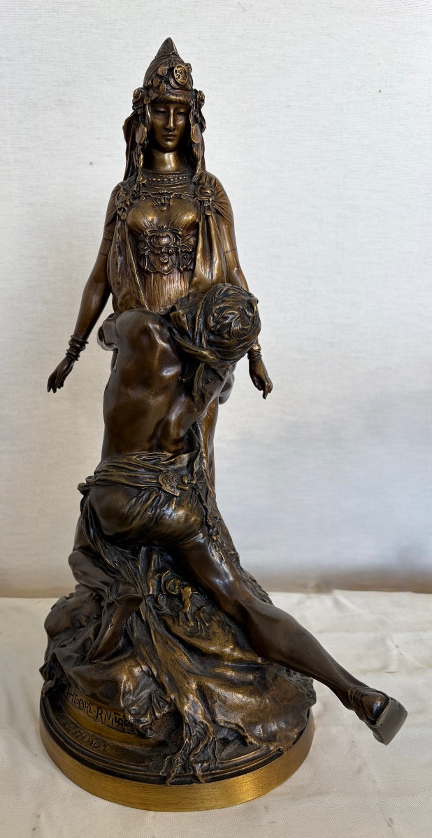 Bronze Rivière Théodore Carthage Femme Homme Salammbo chez Matho 