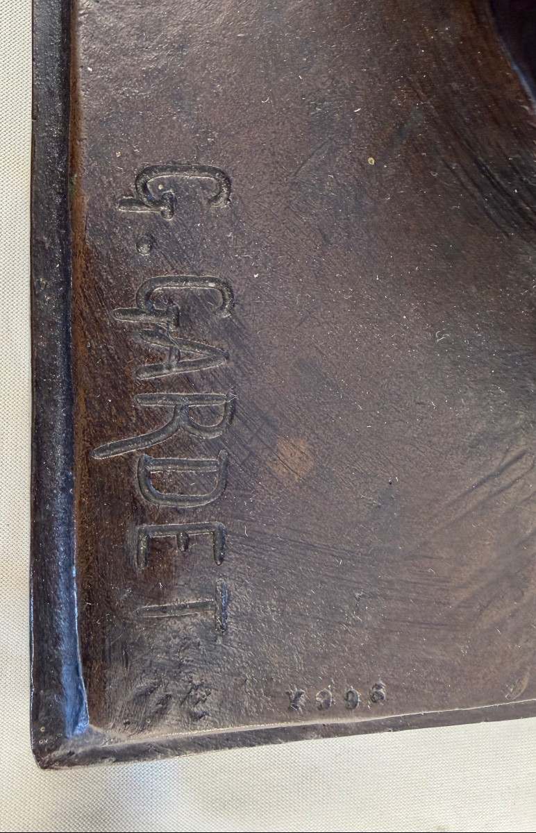 Bronze Gardet Paire Dogue Allemand Siot-photo-6