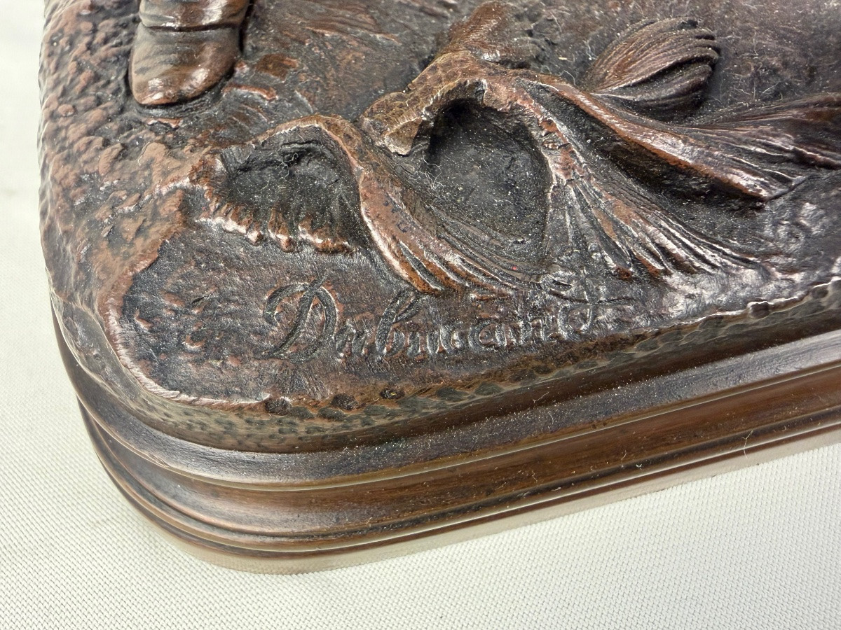 Bronze Dubucand Piqueur et ses Chiens-photo-3