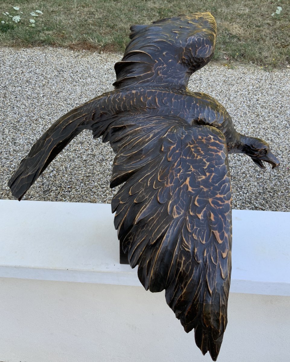 Sculpture Vulture Wood Bolle-reddat 1948-photo-2