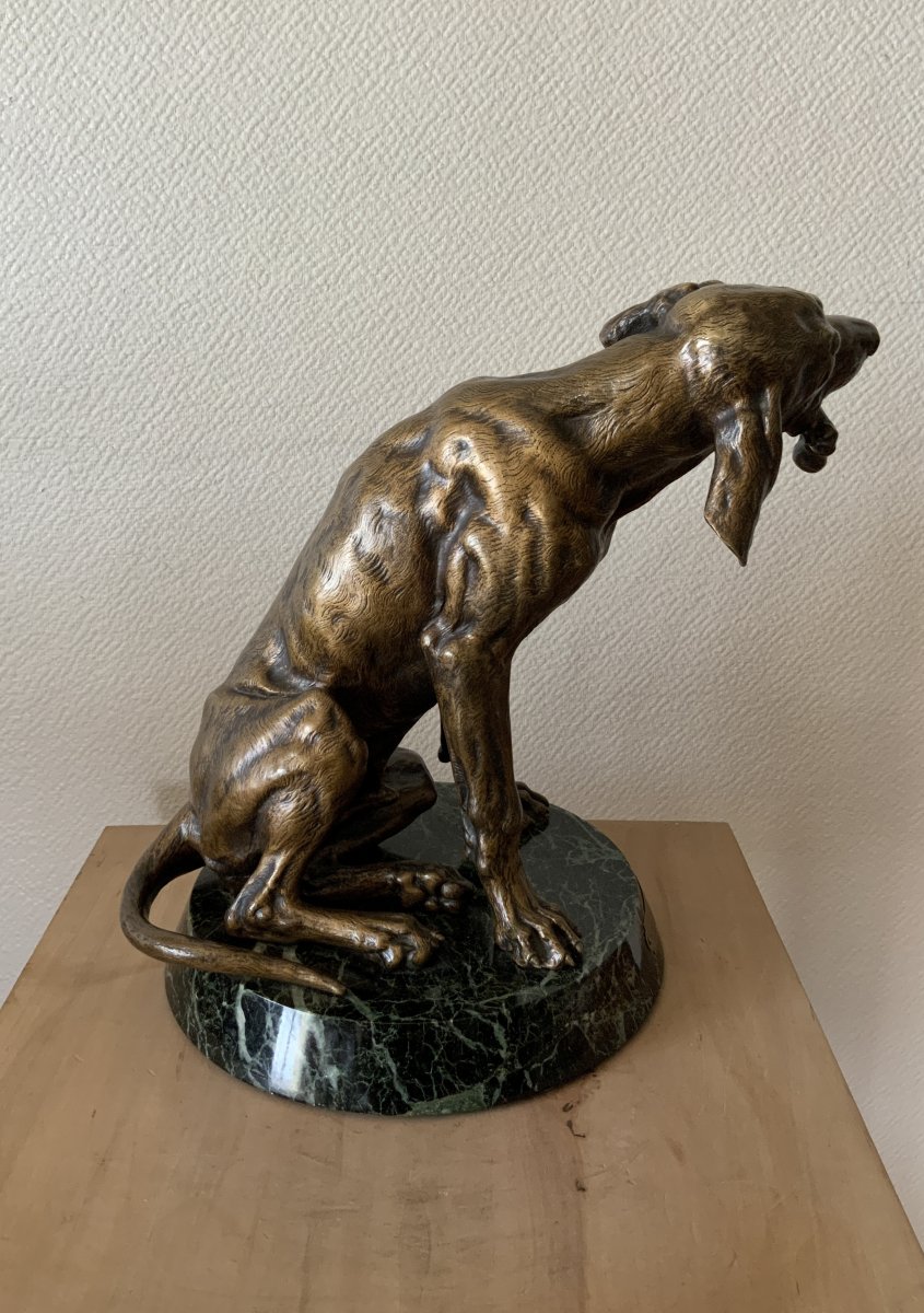 Bronze Chien Chasse -photo-4