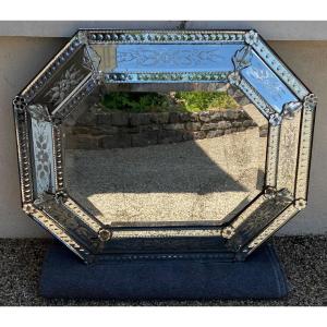 Venetian Glass Mirror Ice