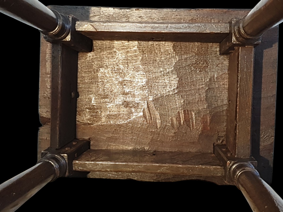Tabouret de chantre XVIIe siècle -photo-2
