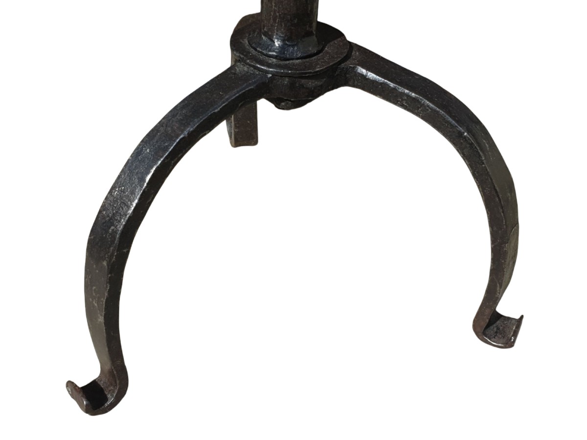 Large Wrought Iron Candle Holder, 17th Century -photo-5
