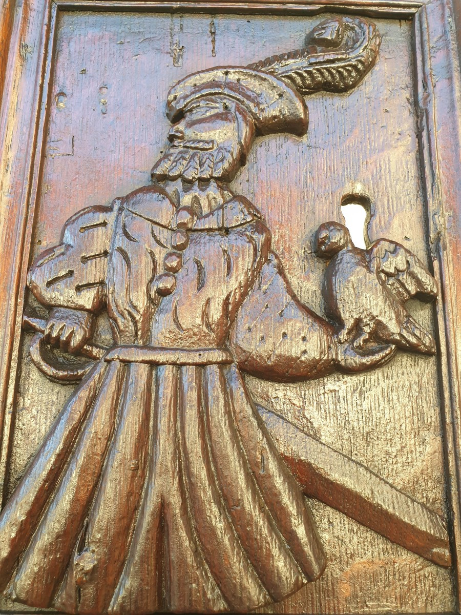 "the Falconer" Panel, 16th Century -photo-2