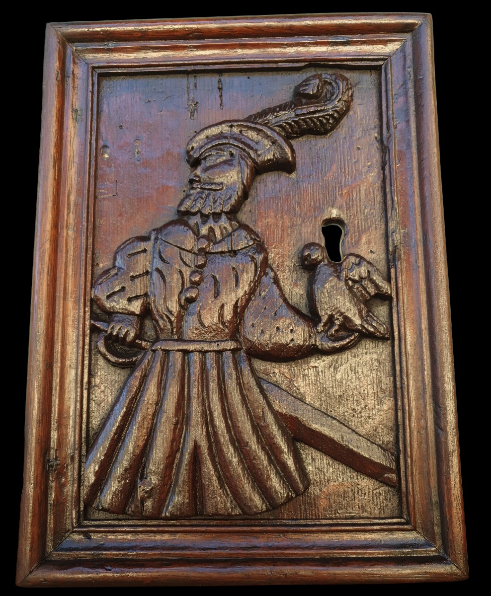 "the Falconer" Panel, 16th Century -photo-3