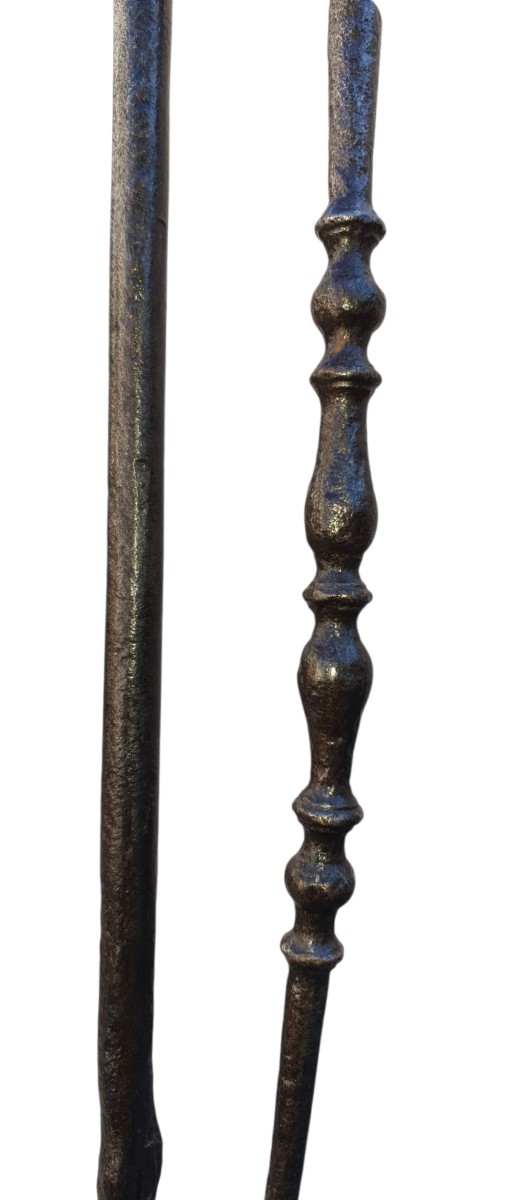 Resin And Wrought Iron Candle Holder, 17th Century -photo-4
