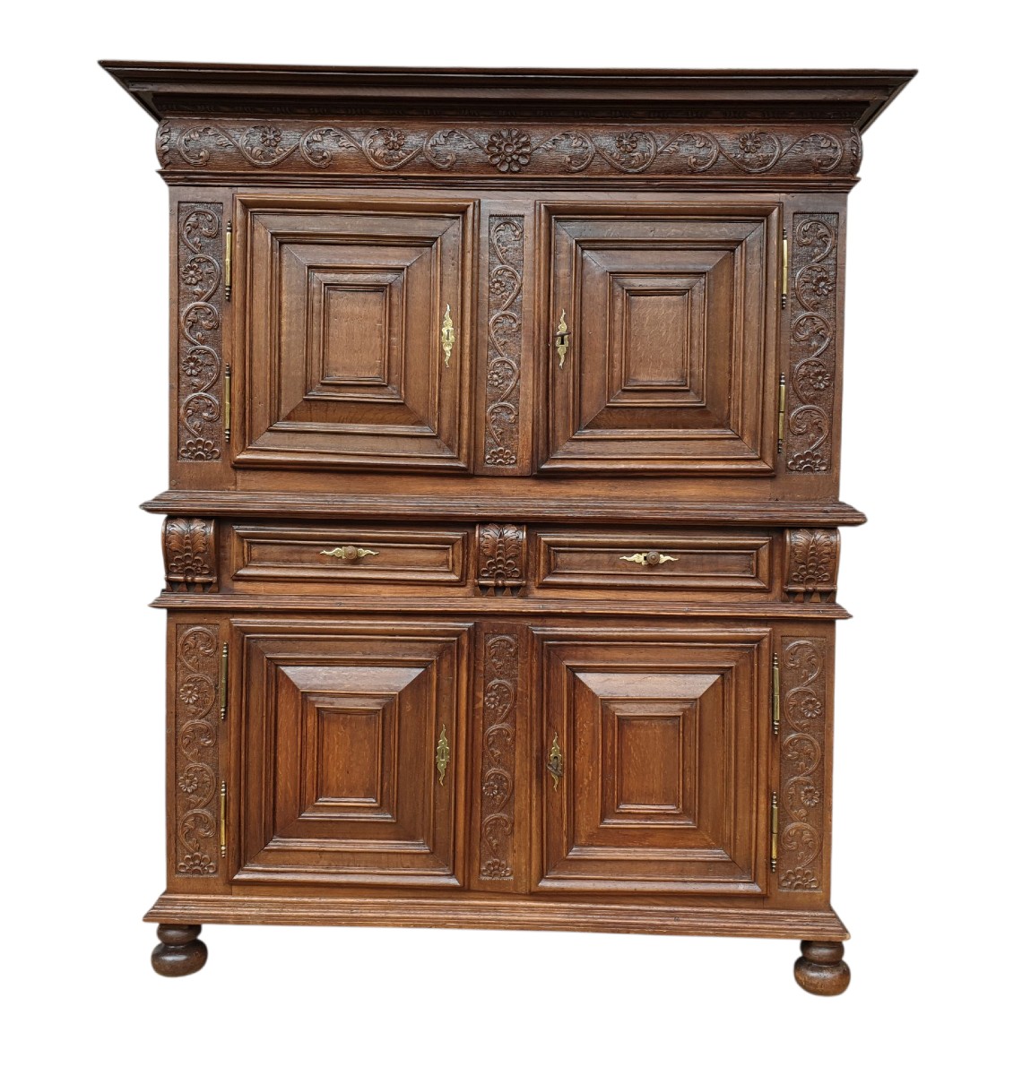 Buffet deux corps " Montbéliard " XVIIIe siècle -photo-2