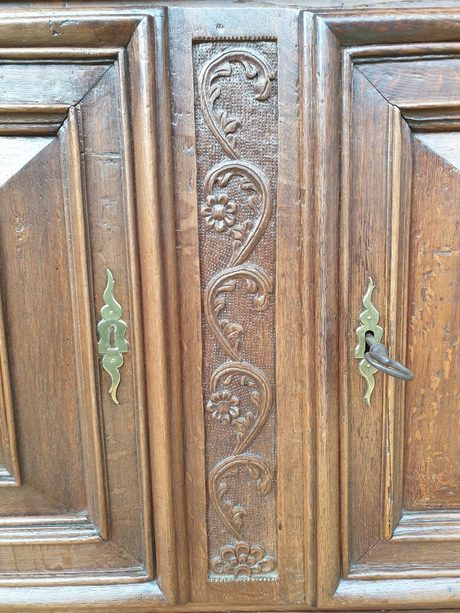 Buffet deux corps " Montbéliard " XVIIIe siècle -photo-3