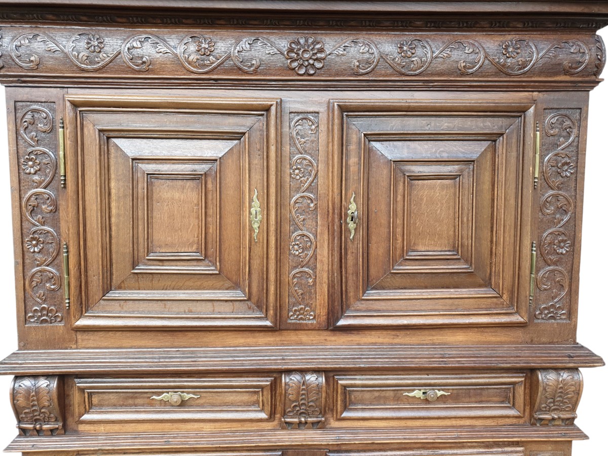 Buffet deux corps " Montbéliard " XVIIIe siècle -photo-6