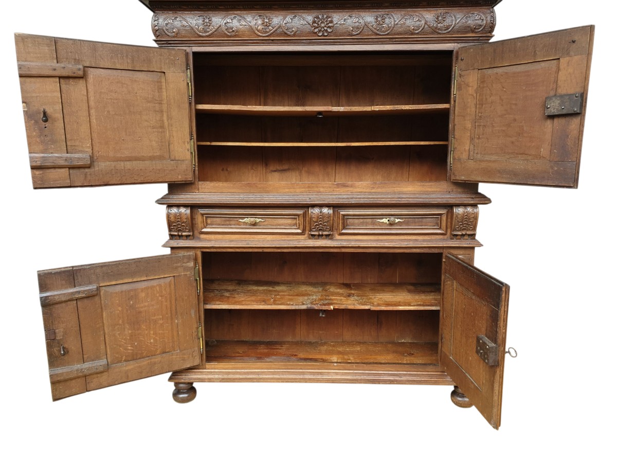 Buffet deux corps " Montbéliard " XVIIIe siècle -photo-8