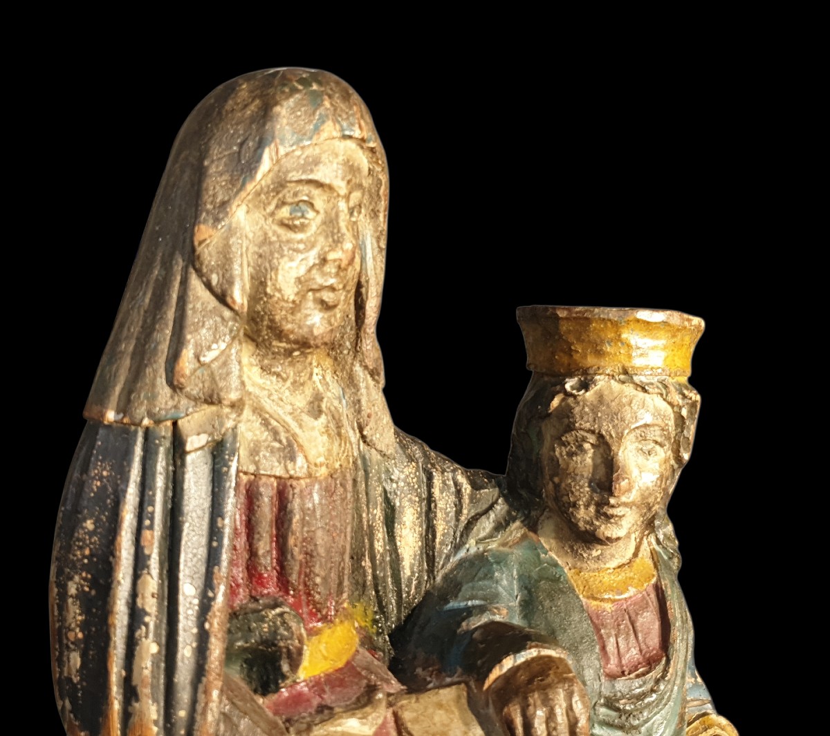 Sculpture Of Saint Anne And The Virgin Mary, Late 16th Century -photo-6