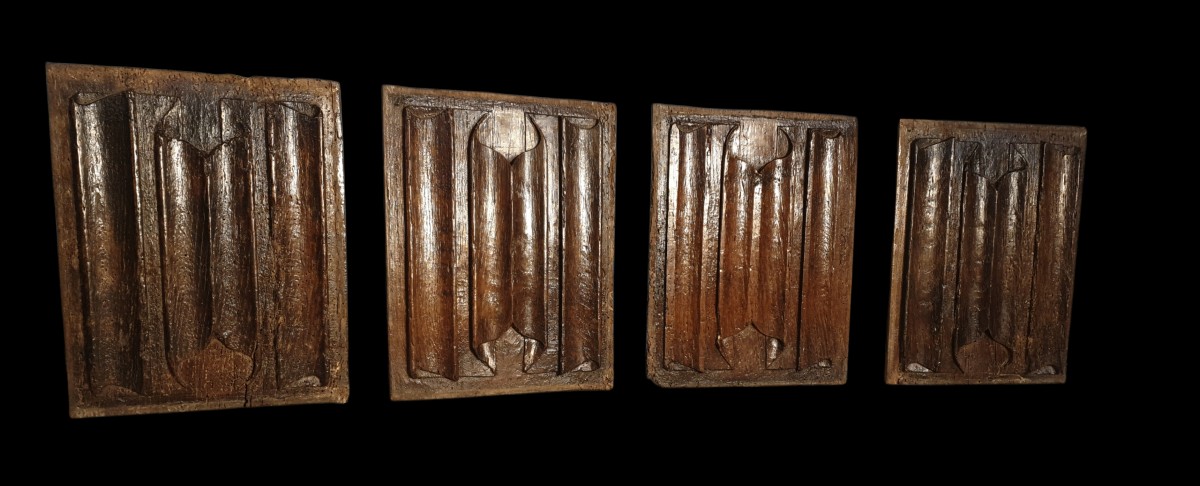 Set Of Four Napkin-folding Panels Circa 1500-photo-2
