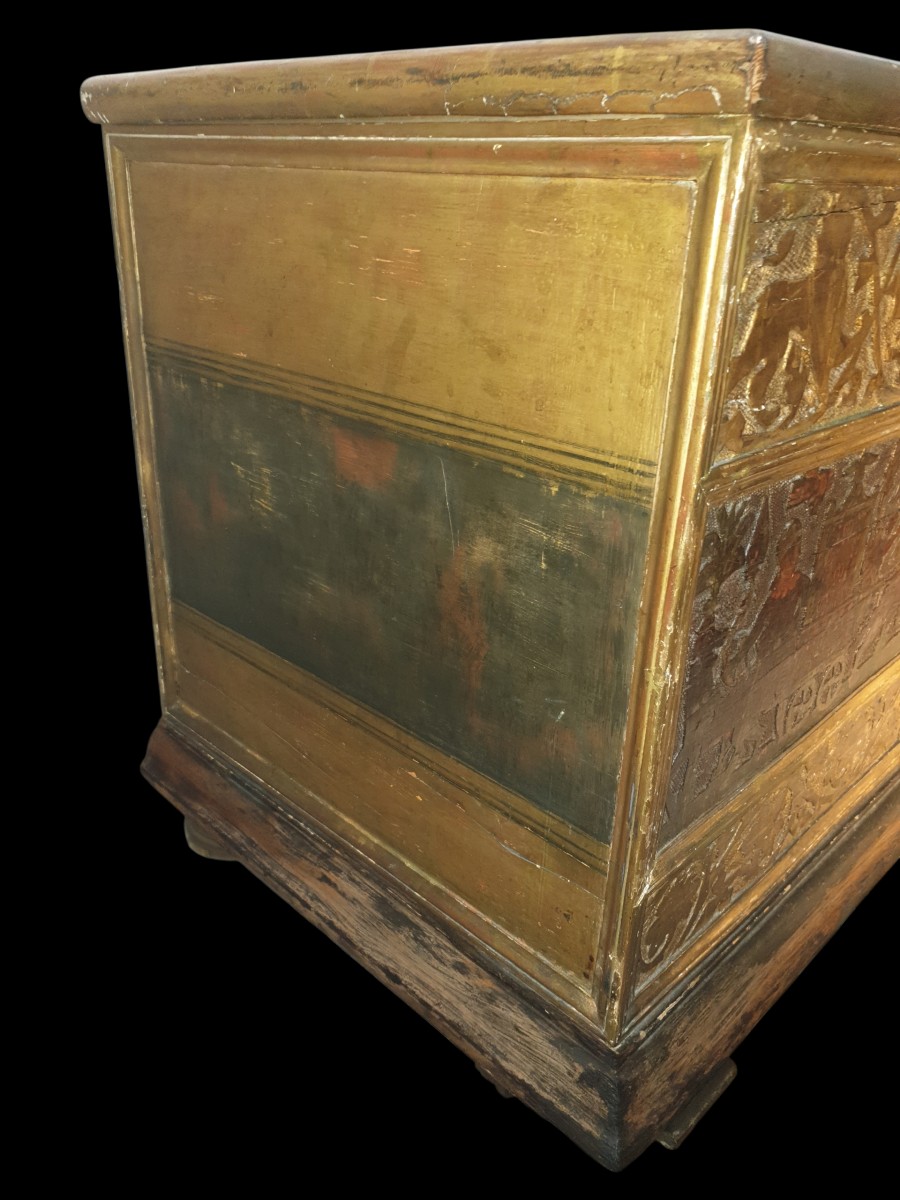 Coffre XVe siècle ( façade) Italie -photo-2