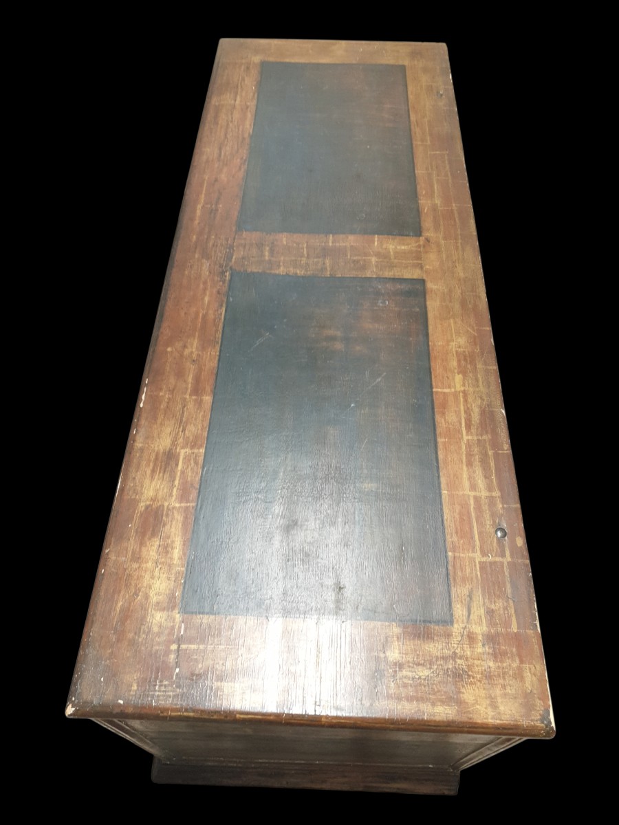 Coffre XVe siècle ( façade) Italie -photo-3