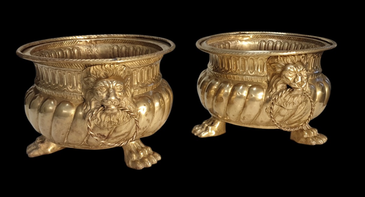 Paire de jardinieres XIXe siècle -photo-3