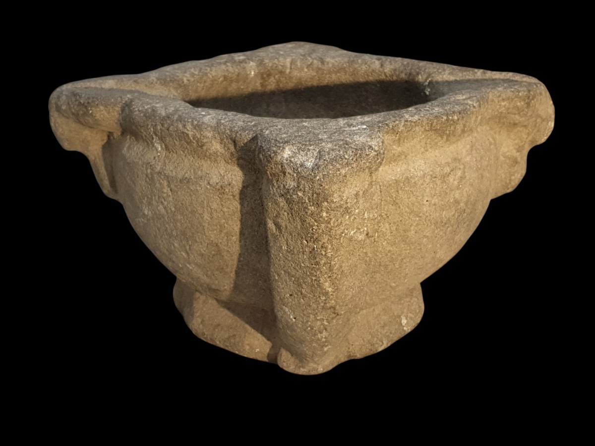 Mortier pierre XVIe / XVIIe siècle -photo-3