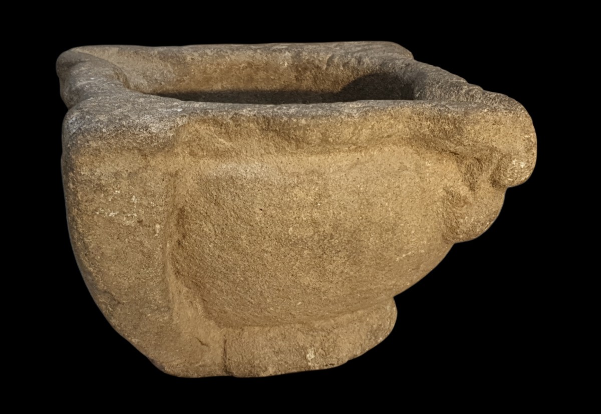 Mortier pierre XVIe / XVIIe siècle -photo-4