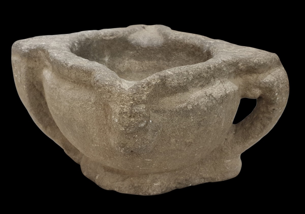 Mortier pierre XVIe / XVIIe siècle -photo-3