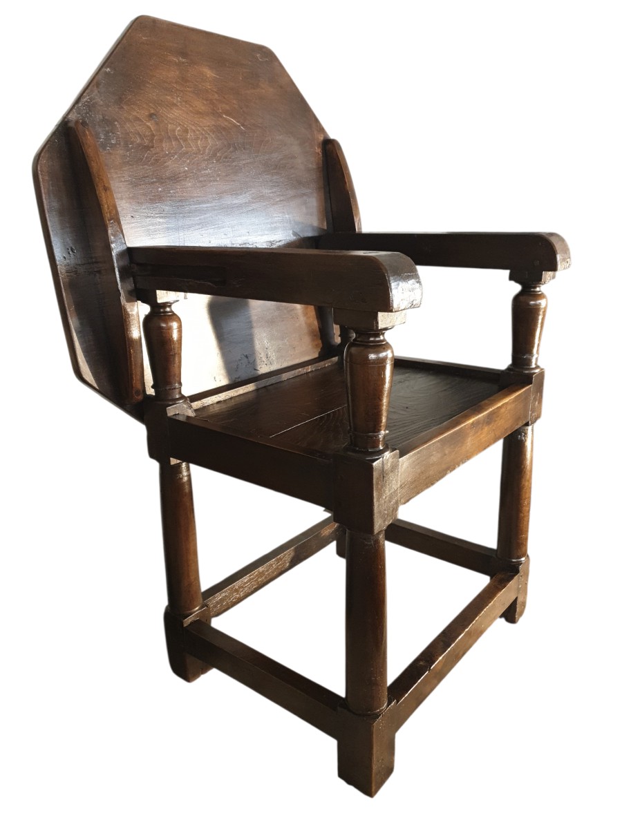 "monk's" Chair With A Mechanism, England, 18th Century -photo-8