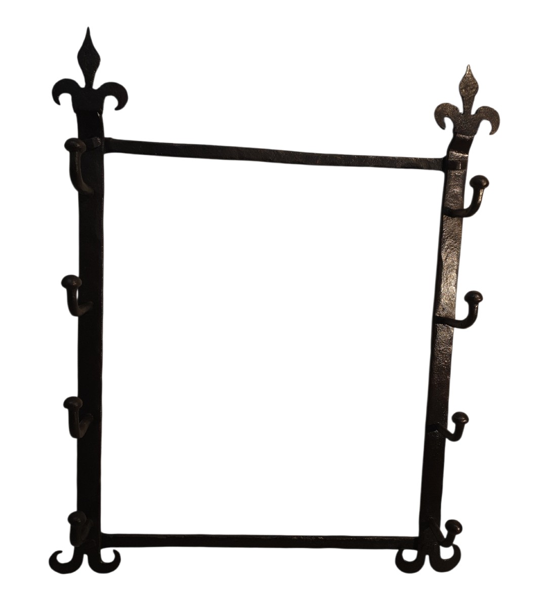 Ratelier à broches de cheminée XVIIe siècle -photo-2