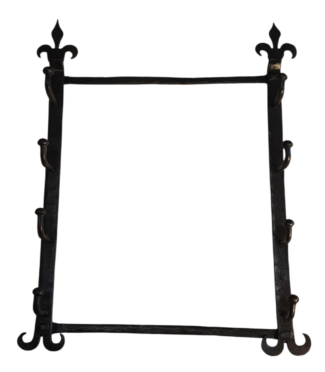 Ratelier à broches de cheminée XVIIe siècle -photo-4