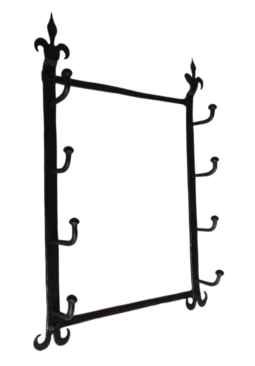 Ratelier à broches de cheminée XVIIe siècle -photo-7