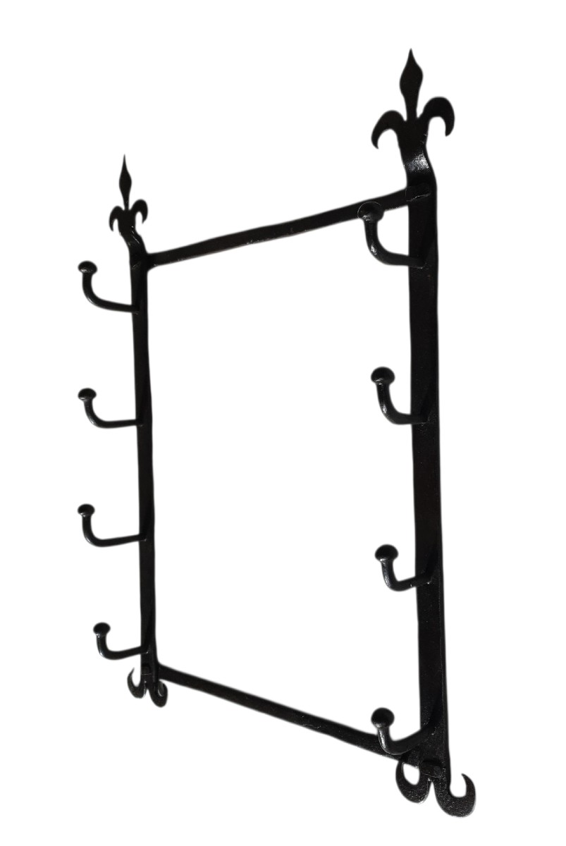 Ratelier à broches de cheminée XVIIe siècle -photo-8