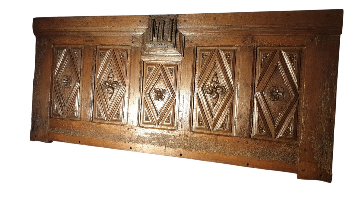 Late 16th Century Five-panel Chest Front -photo-3