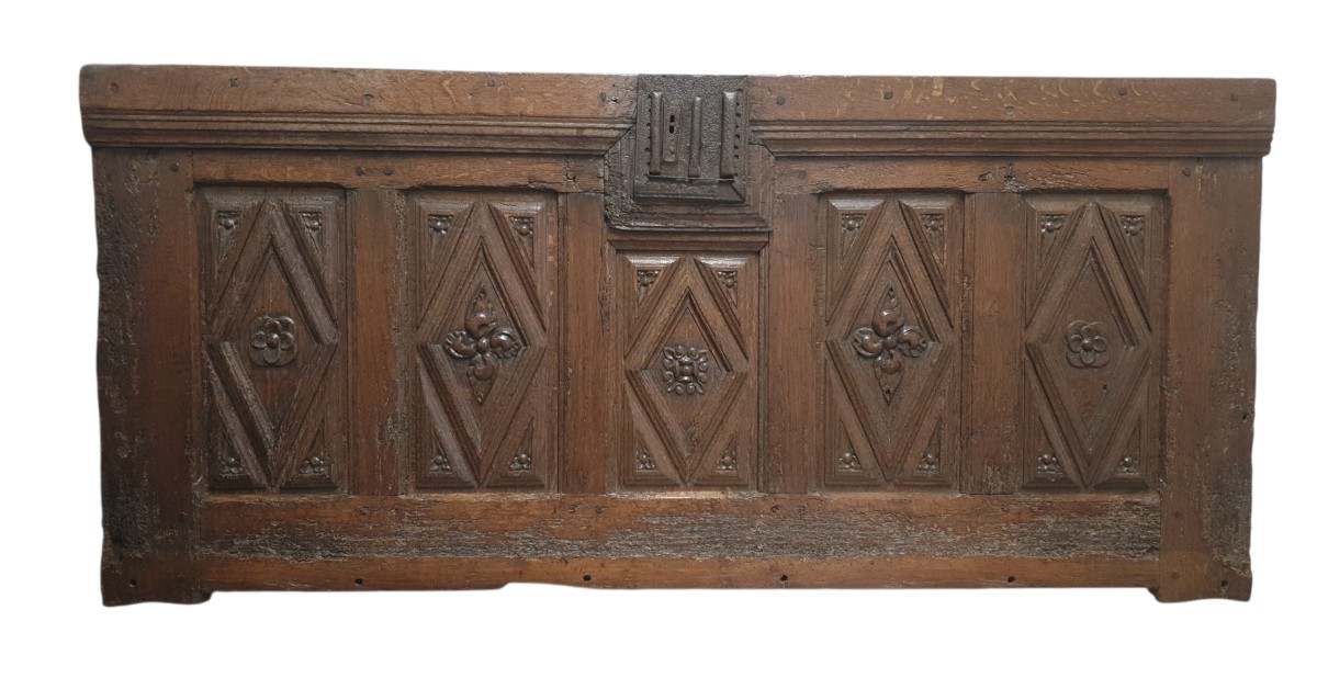 Late 16th Century Five-panel Chest Front -photo-4