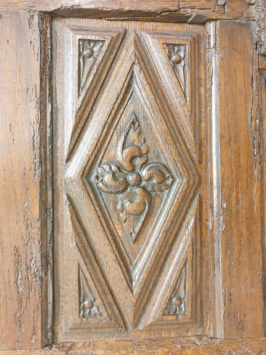 Late 16th Century Five-panel Chest Front -photo-3