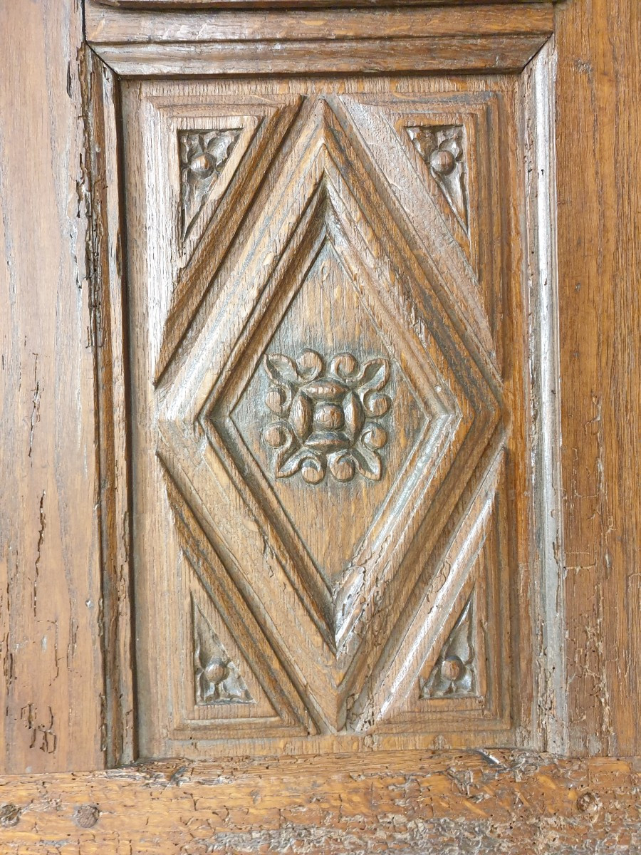 Late 16th Century Five-panel Chest Front -photo-4