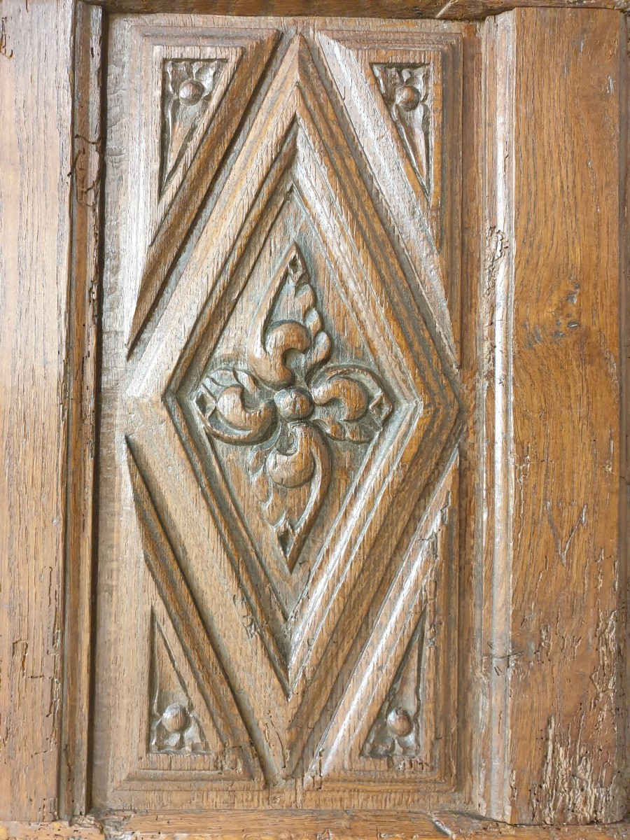 Late 16th Century Five-panel Chest Front -photo-5