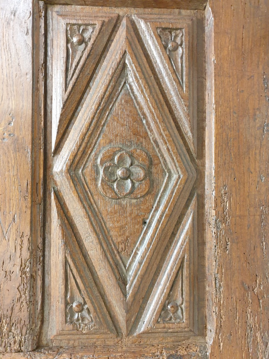 Late 16th Century Five-panel Chest Front -photo-6