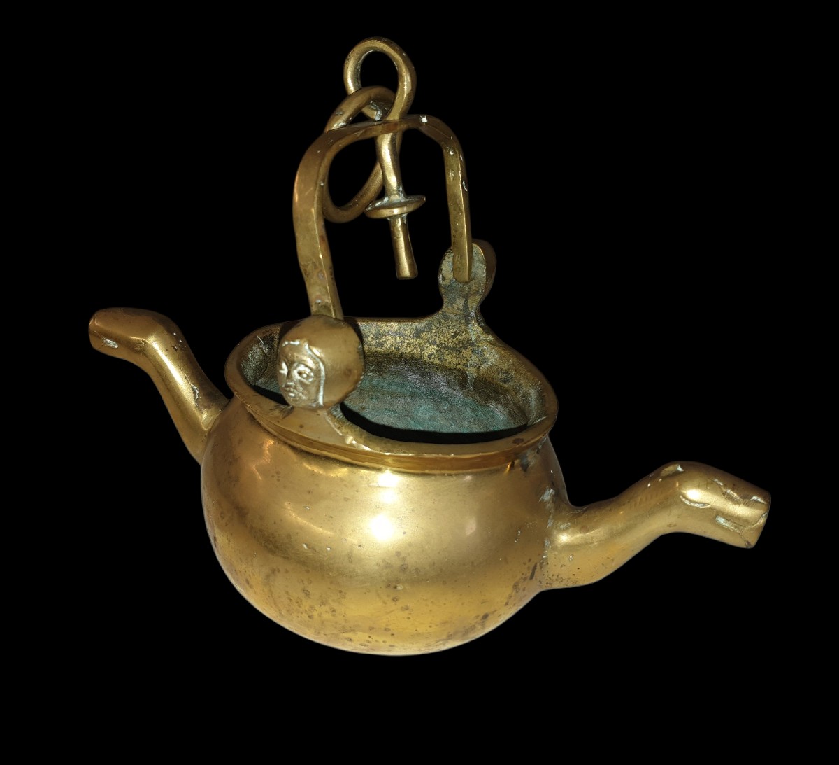 Puisette bronze vers 1600 Flandres