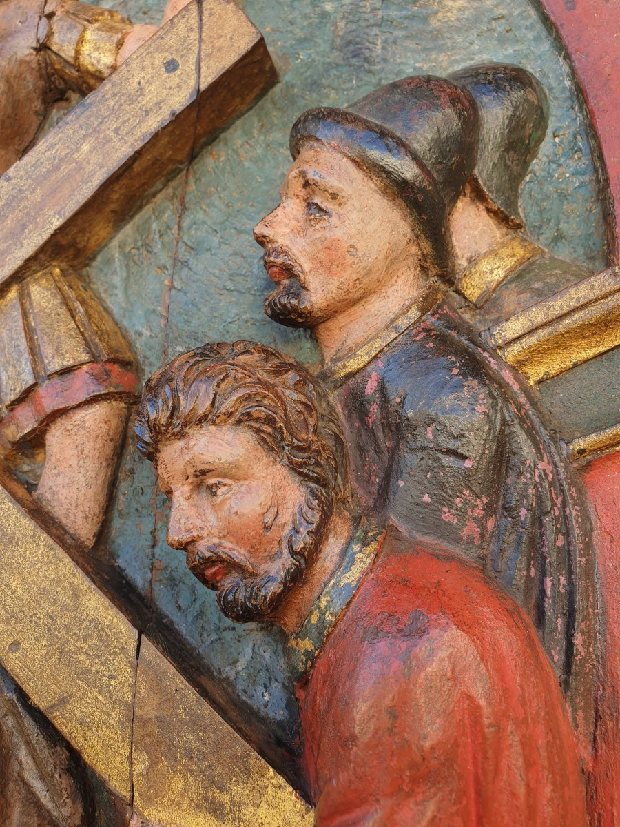 Way Of The Cross Panel 16th Century-photo-4