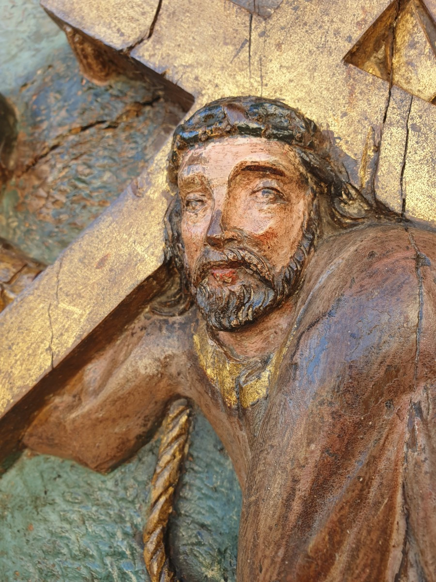 Way Of The Cross Panel 16th Century-photo-1