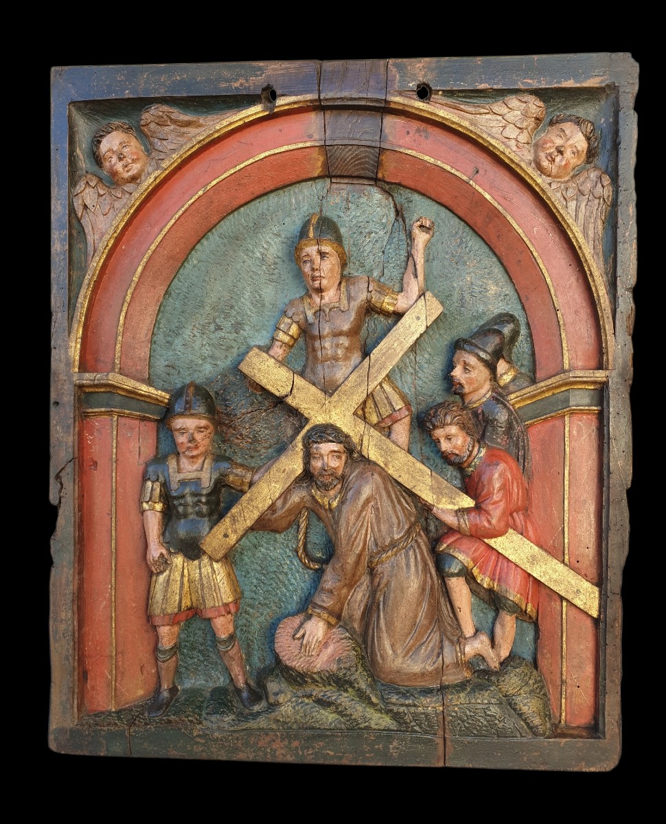 Way Of The Cross Panel 16th Century