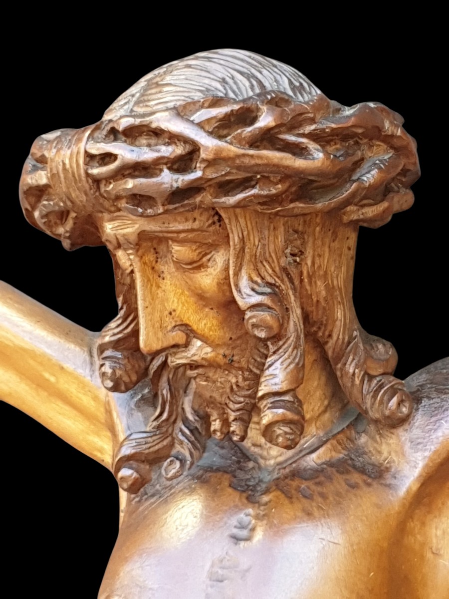 Christ Carved Wood Germany Around 1500-photo-3