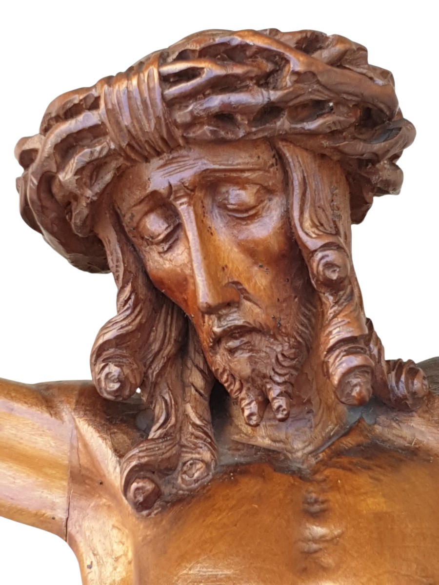 Christ Carved Wood Germany Around 1500-photo-8