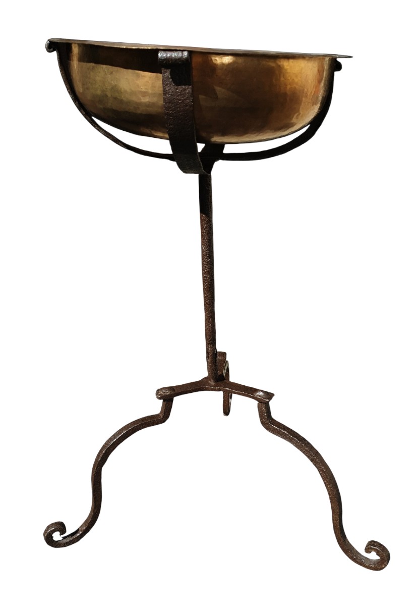 Wrought Iron Washbasin Door France Circa 1500-photo-4