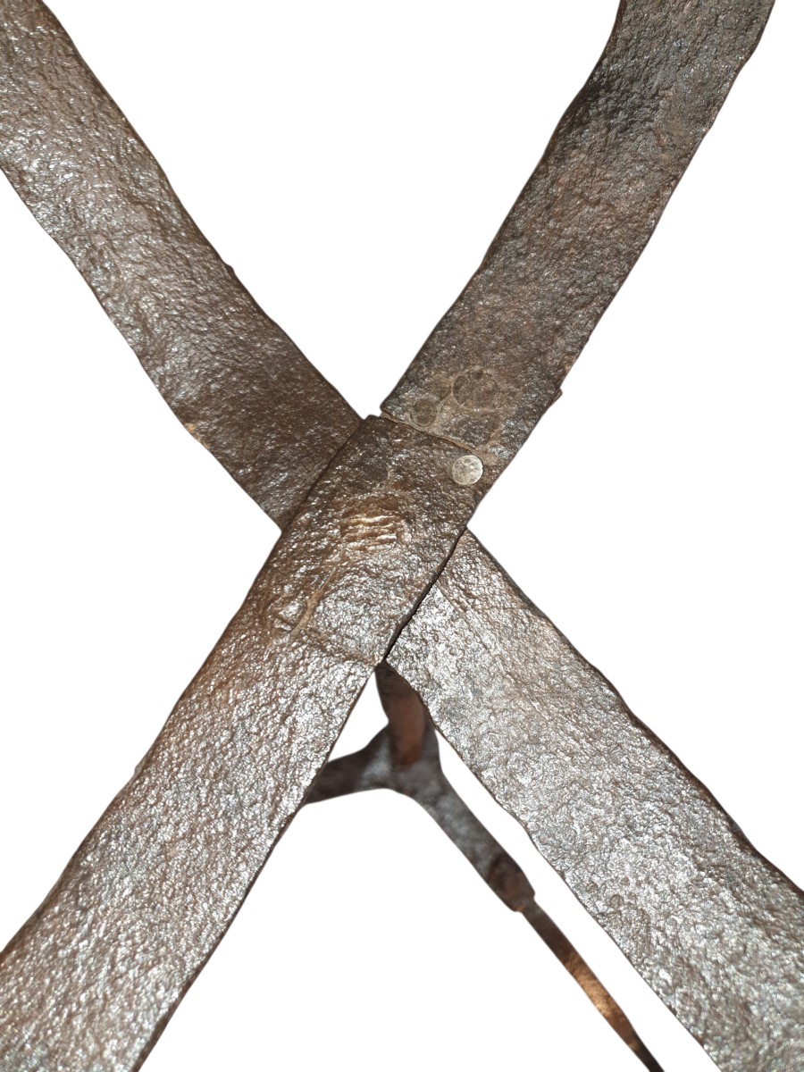 Wrought Iron Washbasin Door France Circa 1500-photo-3