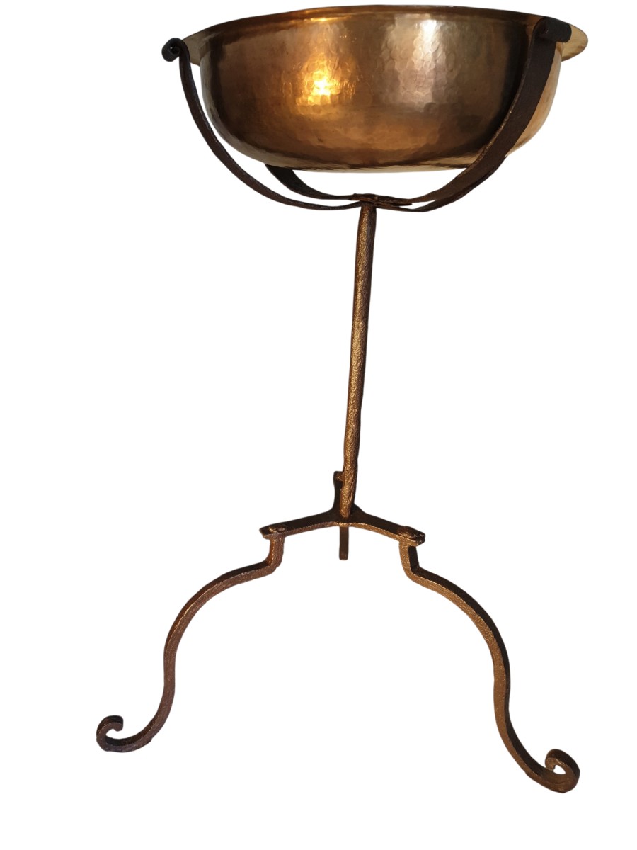 Wrought Iron Washbasin Door France Circa 1500-photo-8