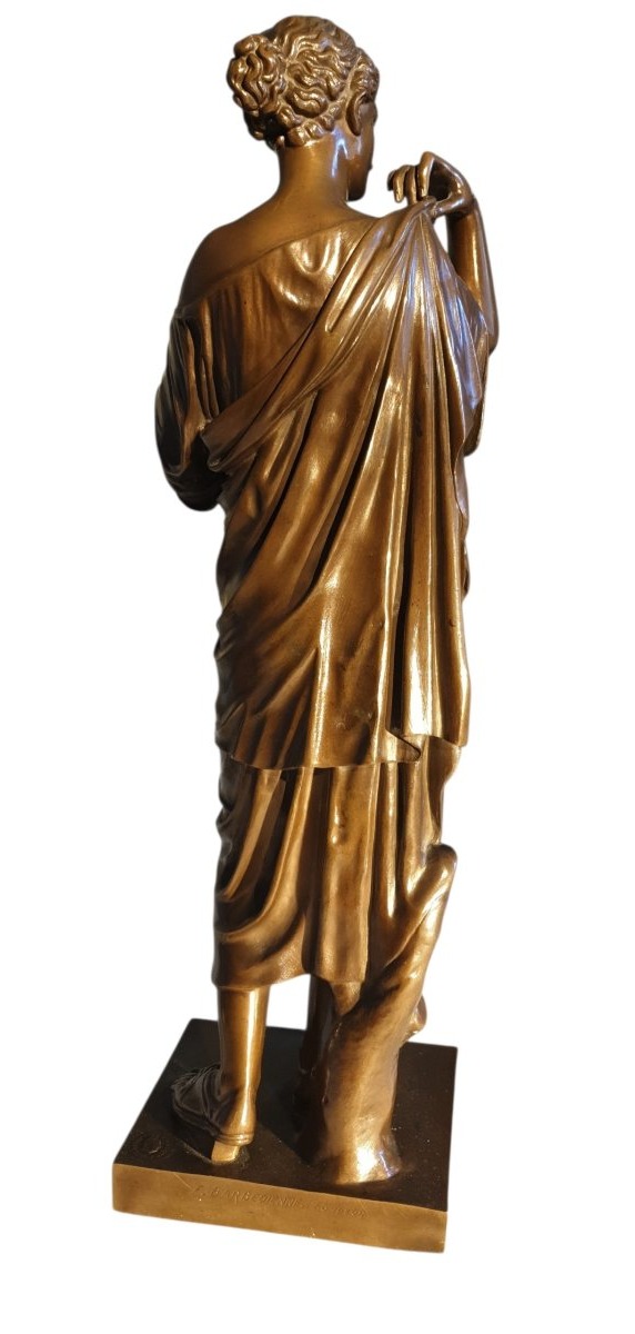 Bronze "diane Of Gabies" By F. Barbedienne-photo-1