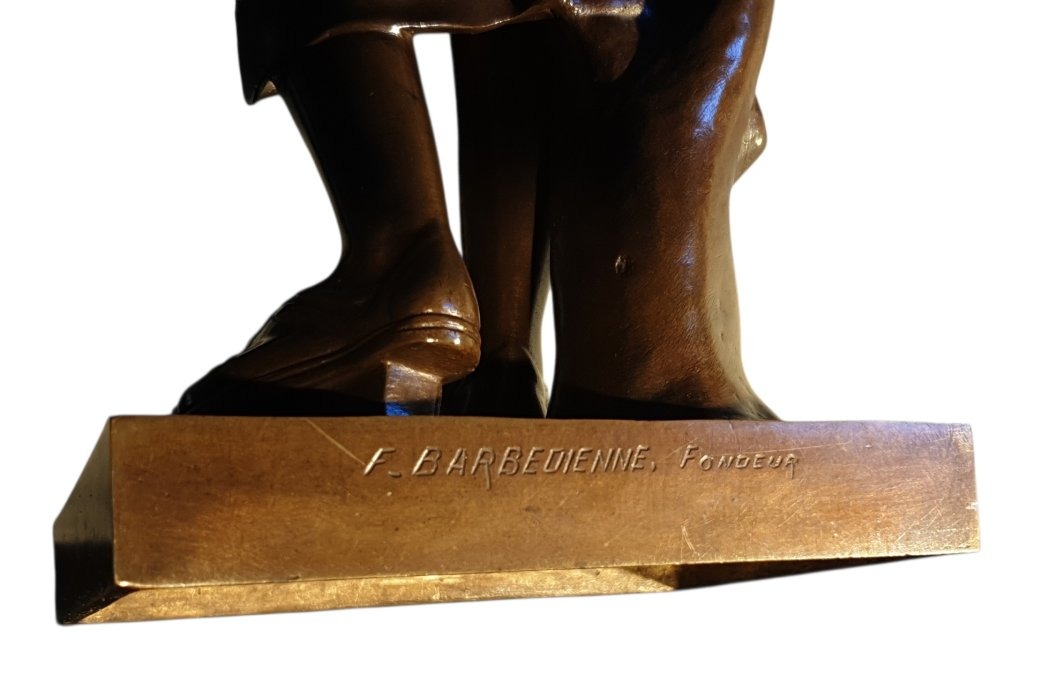 Bronze "diane Of Gabies" By F. Barbedienne-photo-5