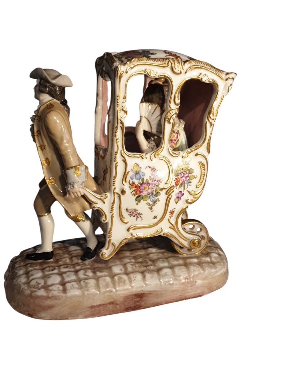 Groupe en porcelaine Bourdois et Bloch XIXe siècle -photo-2