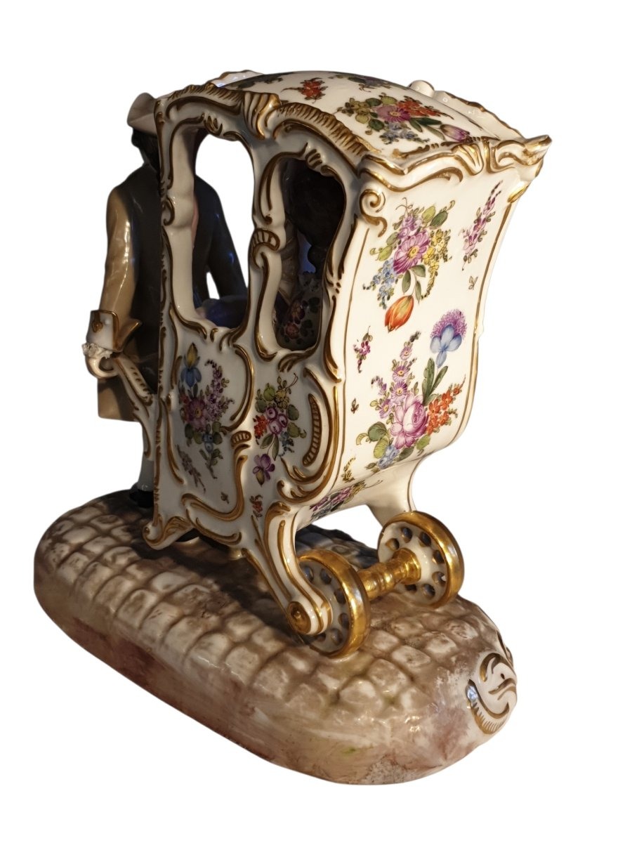 Groupe en porcelaine Bourdois et Bloch XIXe siècle -photo-4