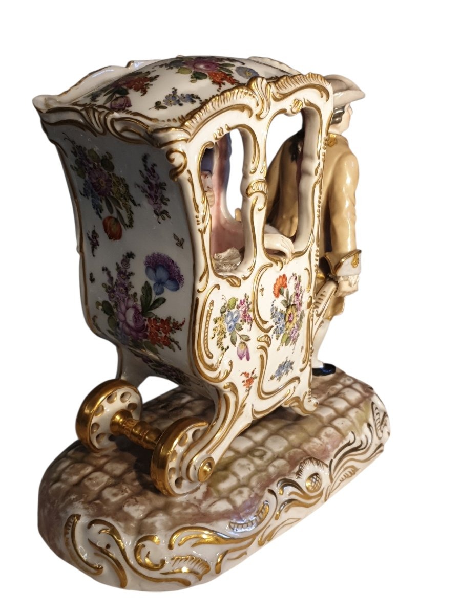 Groupe en porcelaine Bourdois et Bloch XIXe siècle -photo-3